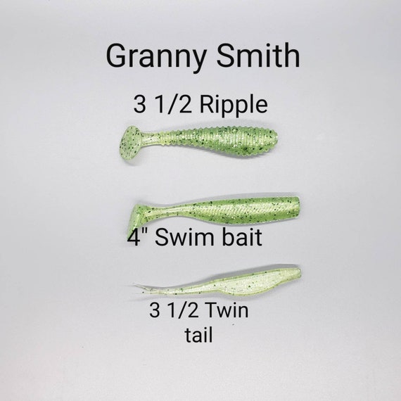 Clear Artificial 3 Inch Ripper Swimbait 