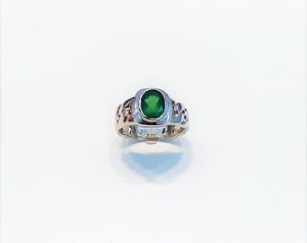 Green Agate Ring