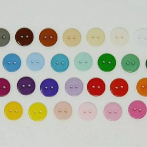 15mm Smartie Buttons round 2 hole