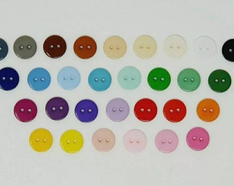 15mm Smartie Buttons round 2 hole