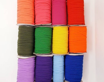 6mm UK Seller High Quality Flat Woven ElasticSuitable for Face Masks, Sewing, Dressmaking, Hairband, Hats, Crafts. 1,2,3,5&10 Meter lengths.
