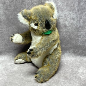 Animal Planet Plush Koala Bear Stuffed Toy With Green Leaf  11.5&quot;