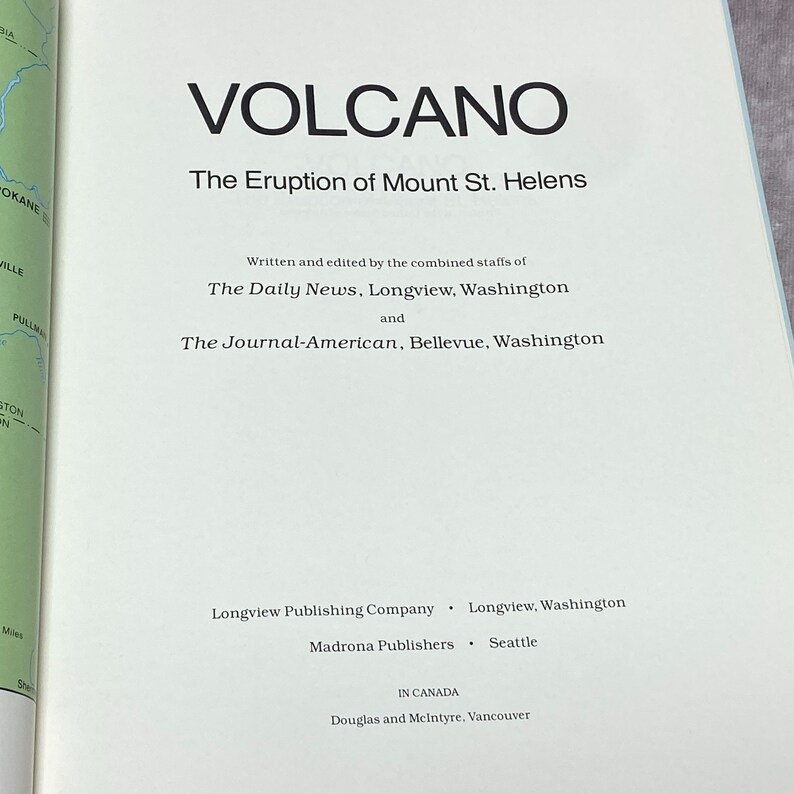 Volcano the Eruption of Mount St. Helens Paperback Book 1980 - Etsy