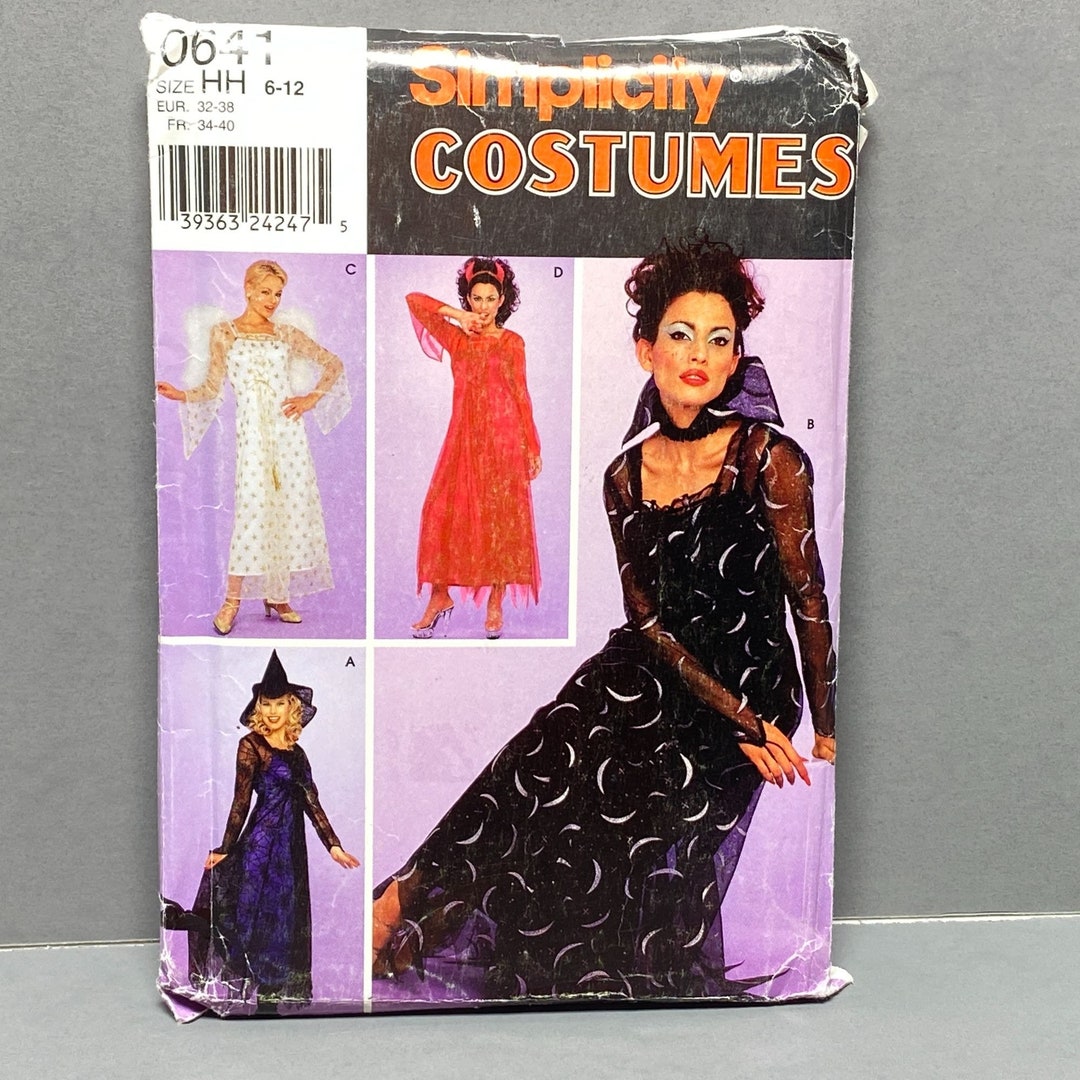 Simplicity Halloween Adult Costume Patterns Size 612 Uncut Devil