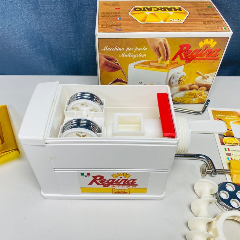 Vintage Regina Atlas Marcato Multi Style Pasta Machine Maker Made in