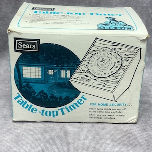 Sears Vintage Table-top Timer Model 34 6600  Home Security & Lighting Automation