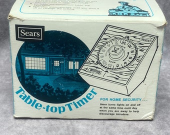 Sears Vintage Table-top Timer Model 34 6600  Home Security & Lighting Automation