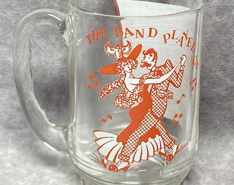 Hazel Atlas Big Top Peanut Butter Glass "The Band Played On" Song Lyrics Mug