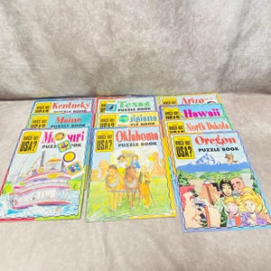 Vintage Set Of 17 Howke USA? Puzzle Bücher von Highlights Unbenutzt
