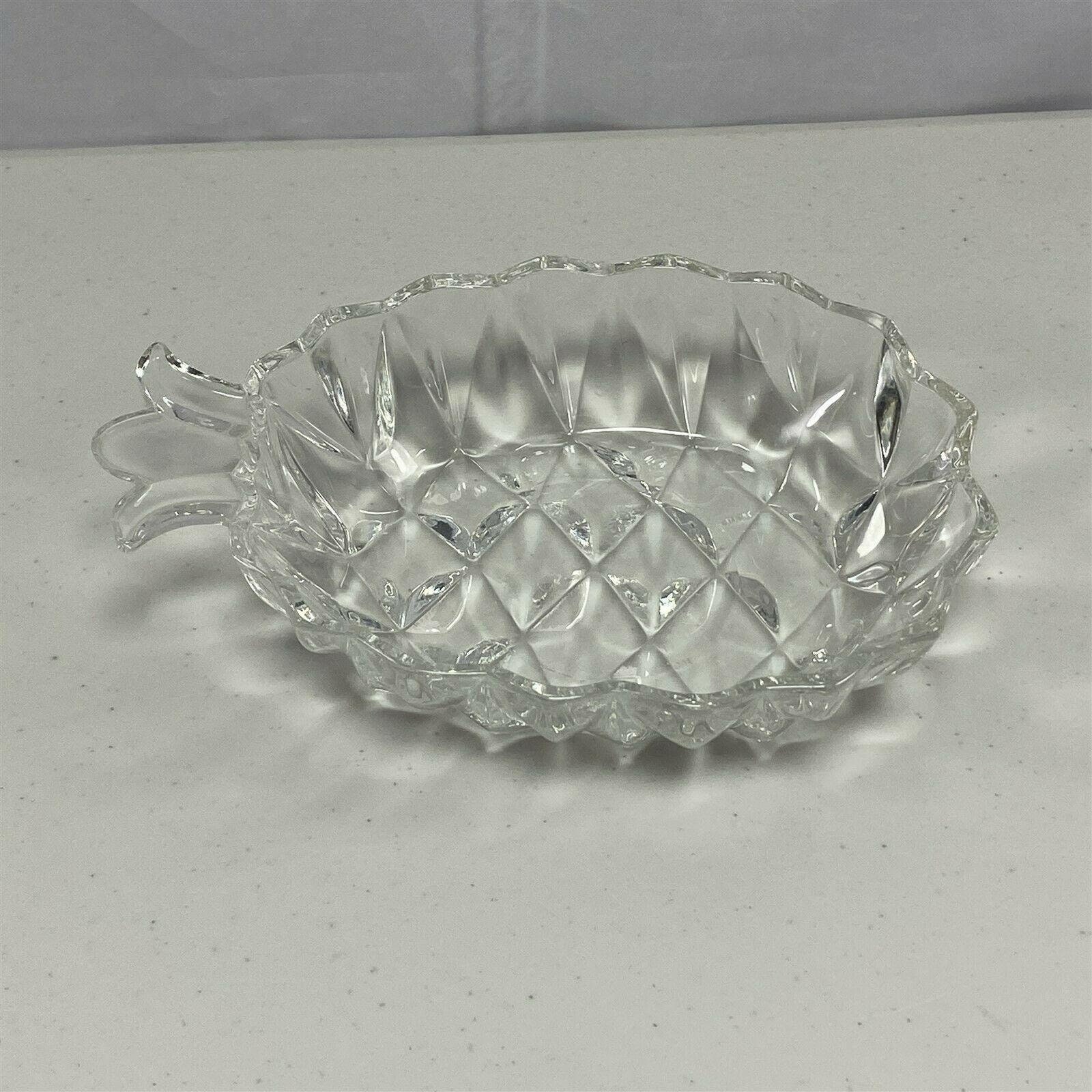 Pineapple Shape Glass Dish Vintage Relish Honey Candy W/ Lid Etsy UK