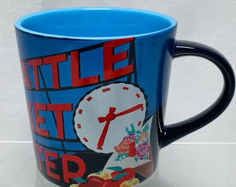 Seattle Market Center Coffee Mug 16 oz Blue Pike Place Washington Smith Western