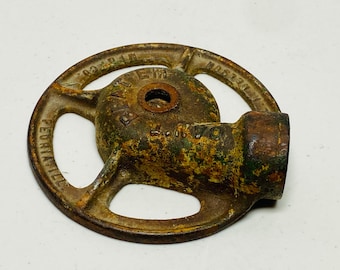 Vintage LR Nelson Cast Iron Stationary Lawn Sprinkler Head Rustic Garden Tool