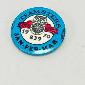 Vintage Teamsters 1970 Lokal 839 Sammler Pin Jan - Feb - Mar