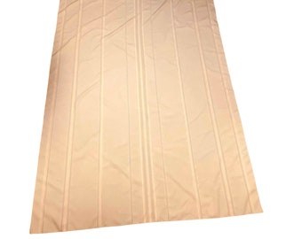 Mantel vintage cubierta de mesa rosa melocotón mezcla de poliéster patrón de bandas verticales