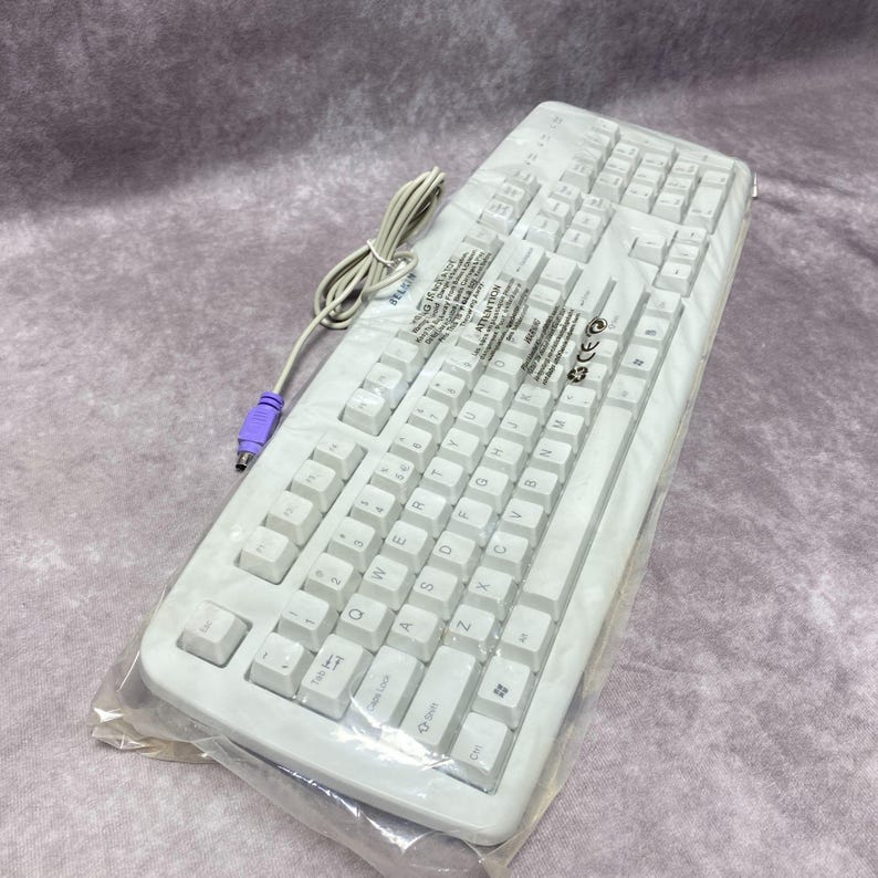 Belkin Classic PS/2 Wired Keyboard White Quiet Type - Etsy