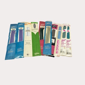 Vintage Zipper Lot of 10 Talon J&P Coats Various Colors and Sizes