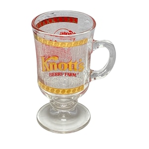Knott&#39;s Berry Farm Small Mini Glass Mug Souvenir