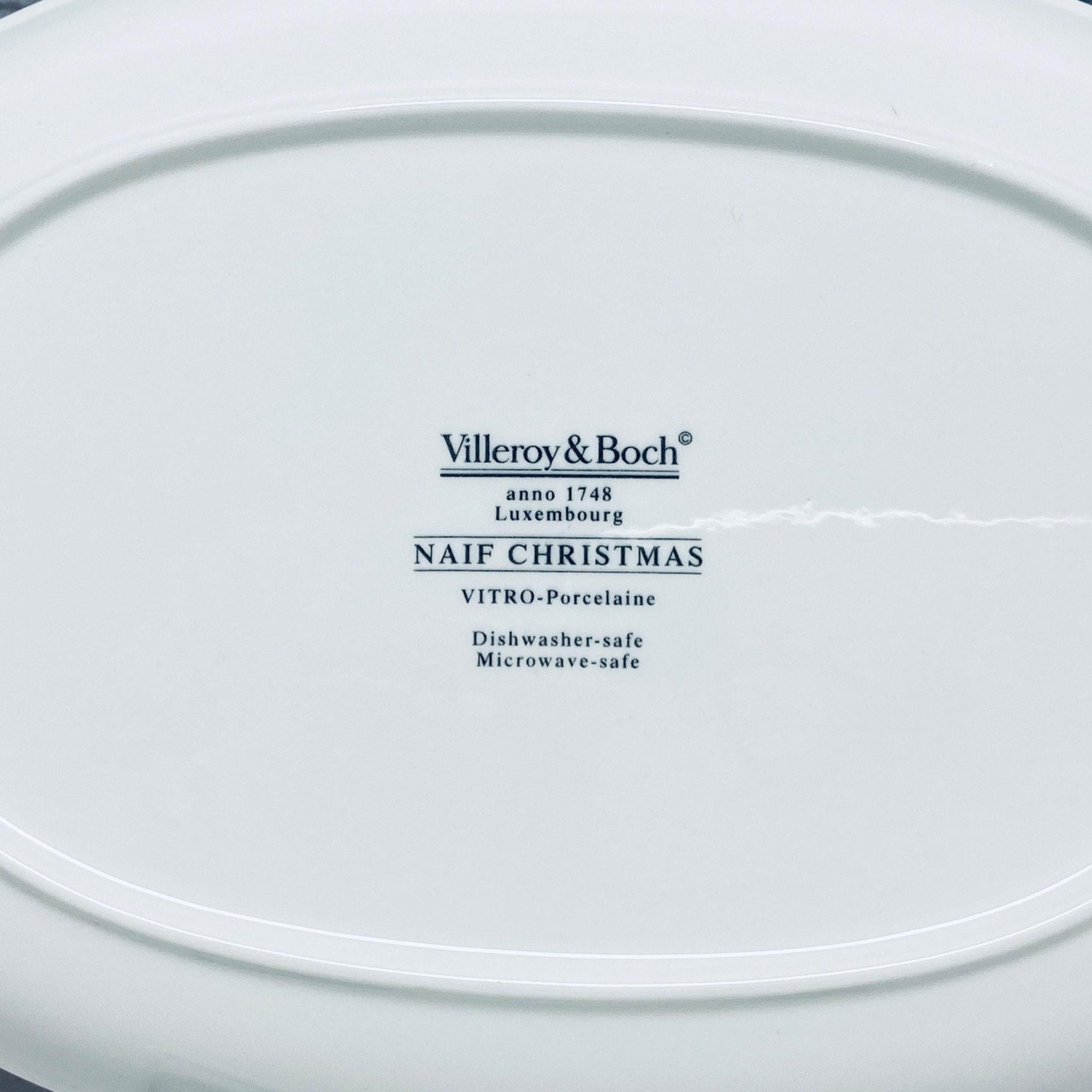 Villeroy & Boch Naif Christmas Village Pickle Dish Serving Plate Etsy