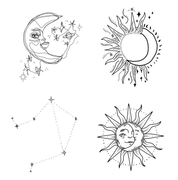 Tattoo Designs Sun Moon Stars