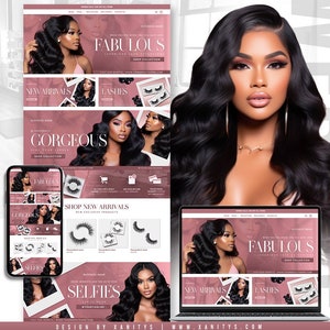 Lash Websitesjabloon, Lash Tech Websiteontwerp, Lash Extensions Premade Website, False Lash Business, Shopify Website Design, Shopify Thema