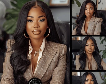 Tax Prep Flyer Models, Tax Preparation Stock Photos, Black Business Woman Stock Photos, Accounting Stock Photos, Business Beauty Stock Image