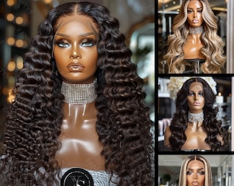 Fotos de pelucas de maniquí, imágenes para negocios de peluquería (descarga digital)
