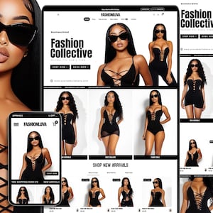 Shopify Theme Clothing, Shopify Website Template, Clothing Website, Clothing Brand Website, Shopify Store Design, Shopify theme boutique