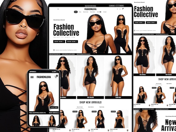 Shopify Theme Clothing, Shopify Website Template, Clothing Website, Clothing Brand Website, Shopify Store Design, Shopify theme boutique