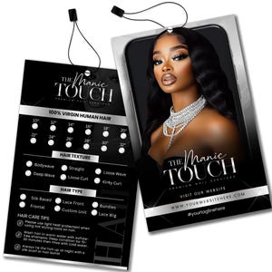 DIY Hair Hang Tag Design, Hair Bundle Tag Design, Editable Hair Tag Design, Hair Bundle tag, Hair Branding, Hair marketing, Hair template