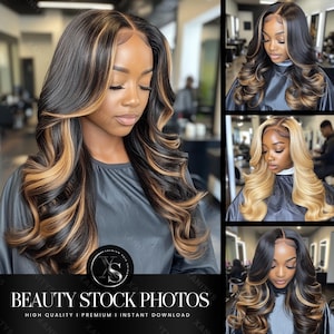 Hair Website Stock Photos, Hair Website Models, Black Woman Stock Photo, Acuity Hairstylist models, Hairdresser Website Photos