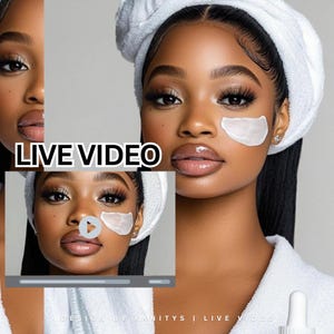 スキンケア動画、スキンケアストック写真、スキンケアウェブサイト画像、スキンケアリール、スキンケアInstagramテンプレート、ボディバターウェブサイトモデル