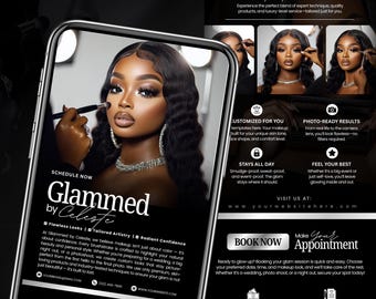 Acuity Scheduling Template Makeup Artist, Cosmetics Acuity Scheduling Template, Makeup Artist Branding, Makeup Artist Booking Website