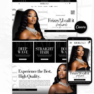 Webseite für Friseure, Vorlage für eine Webseite für Friseure, Shopify-Theme, Webseitendesign für Friseure, Webseite für Perücken, Shopify-Shop, Friseursalon, Shopify-Webseite