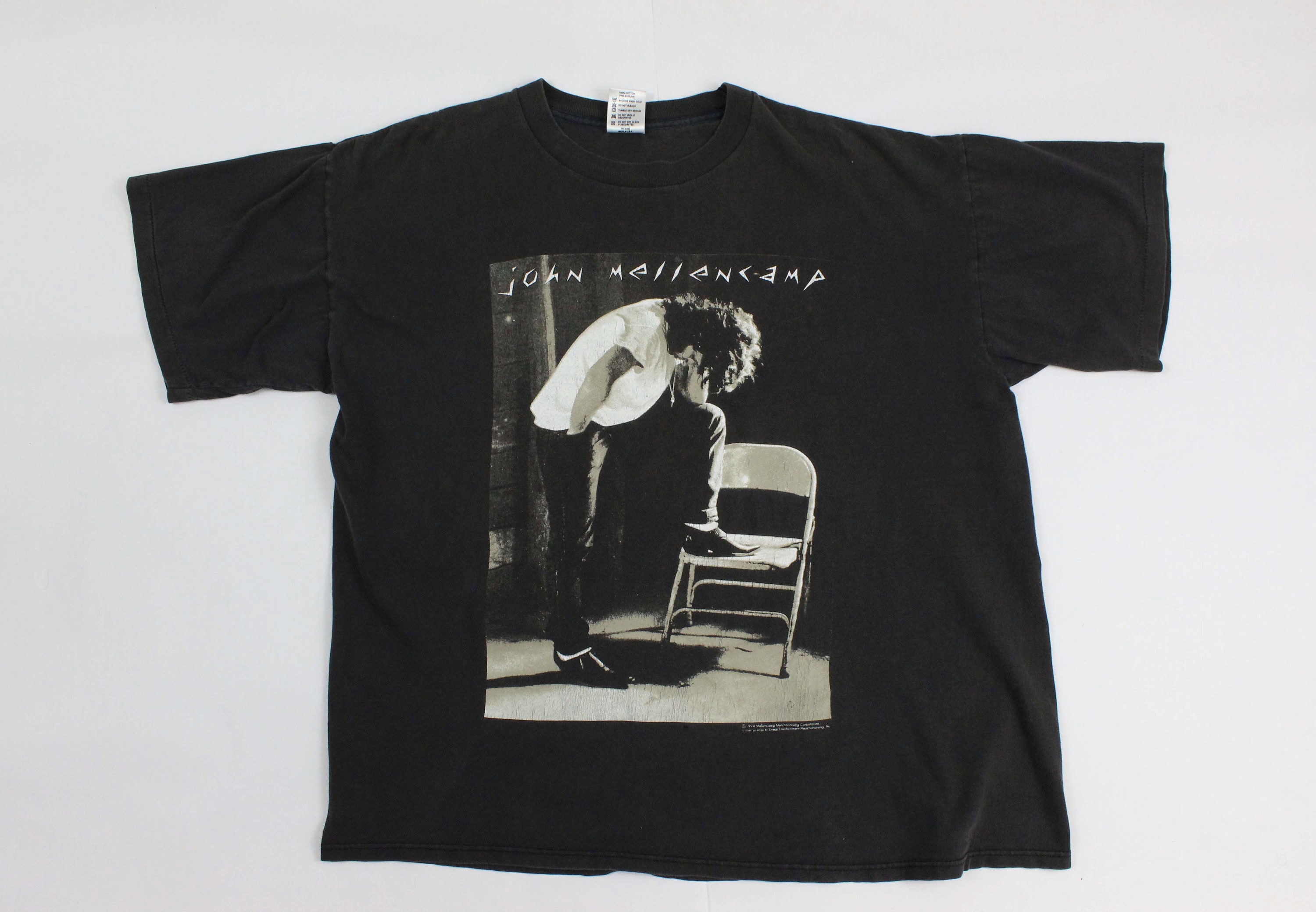 John Mellencamp Rider Tour 2011 Lowell Ames Blk T Shirt Cougar New Official-in T-Shirts from Men 