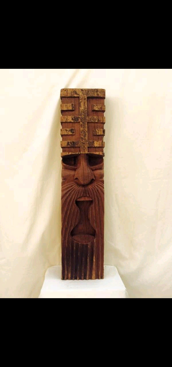 Aztec wood carving made from Jarrah Etsy 日本