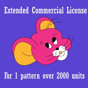 Extended commercial license 1 pattern 2000+ units