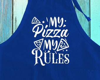 Pizza Apron: Funny Kitchen Baking Apron with Pockets