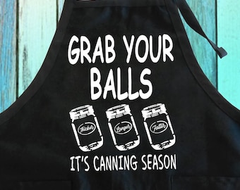 Funny Canning Season Apron with Pocket