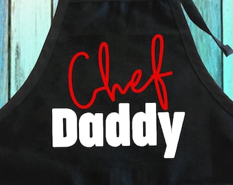 Grembiule da barbecue Chef Daddy: grembiule da griglia per la festa del papà con tasche