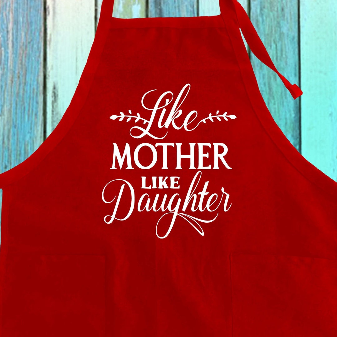 Mother Daughter Apron Set | Matching Chef Aprons, Cotton Blend - Etsy