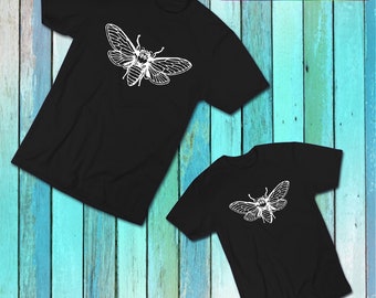 Big Forest Cicada T-Shirt| Entomologist Shirt| Insect T-Shirt| Bug Collector Tee| Bug Lover Gift Unisex Adult & Youth Kid Crew Neck T-Shirt