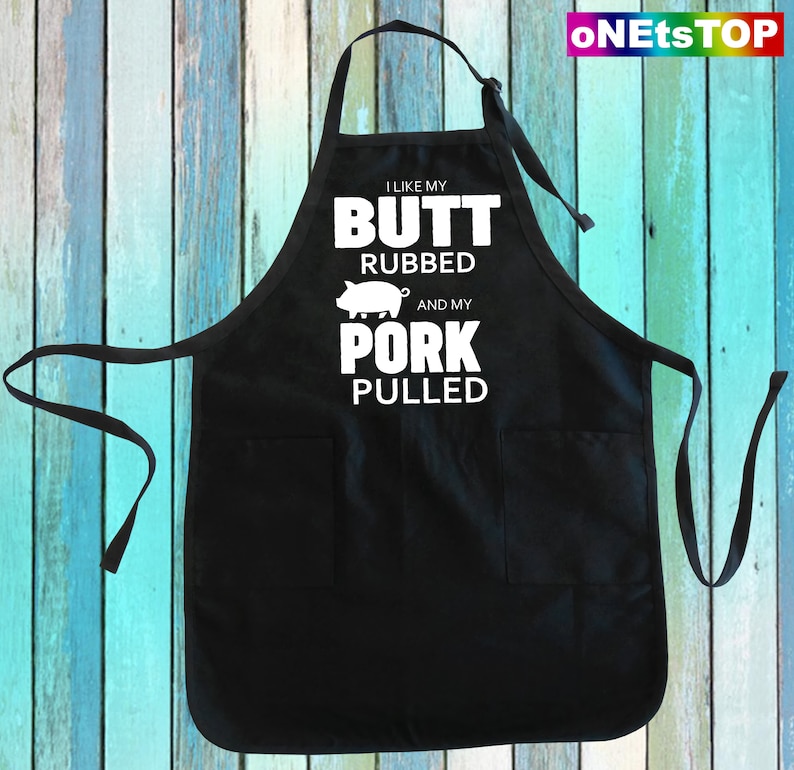 Butt Rubbed Pork Pulled Apron: BBQ Meat Lover Gift image 2