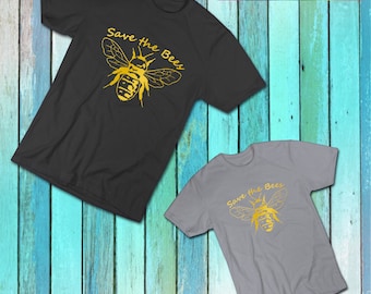 Save The Bees Graphic T-Shirt: Bee Lover Gift