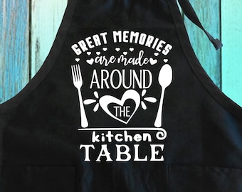 tablier de cuisine drôle | Table de cuisine Memories, coton polyester