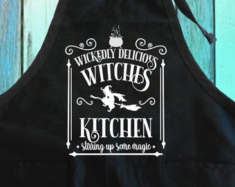 Halloween Witches Kitchen Apron | Funny Cooking Gift