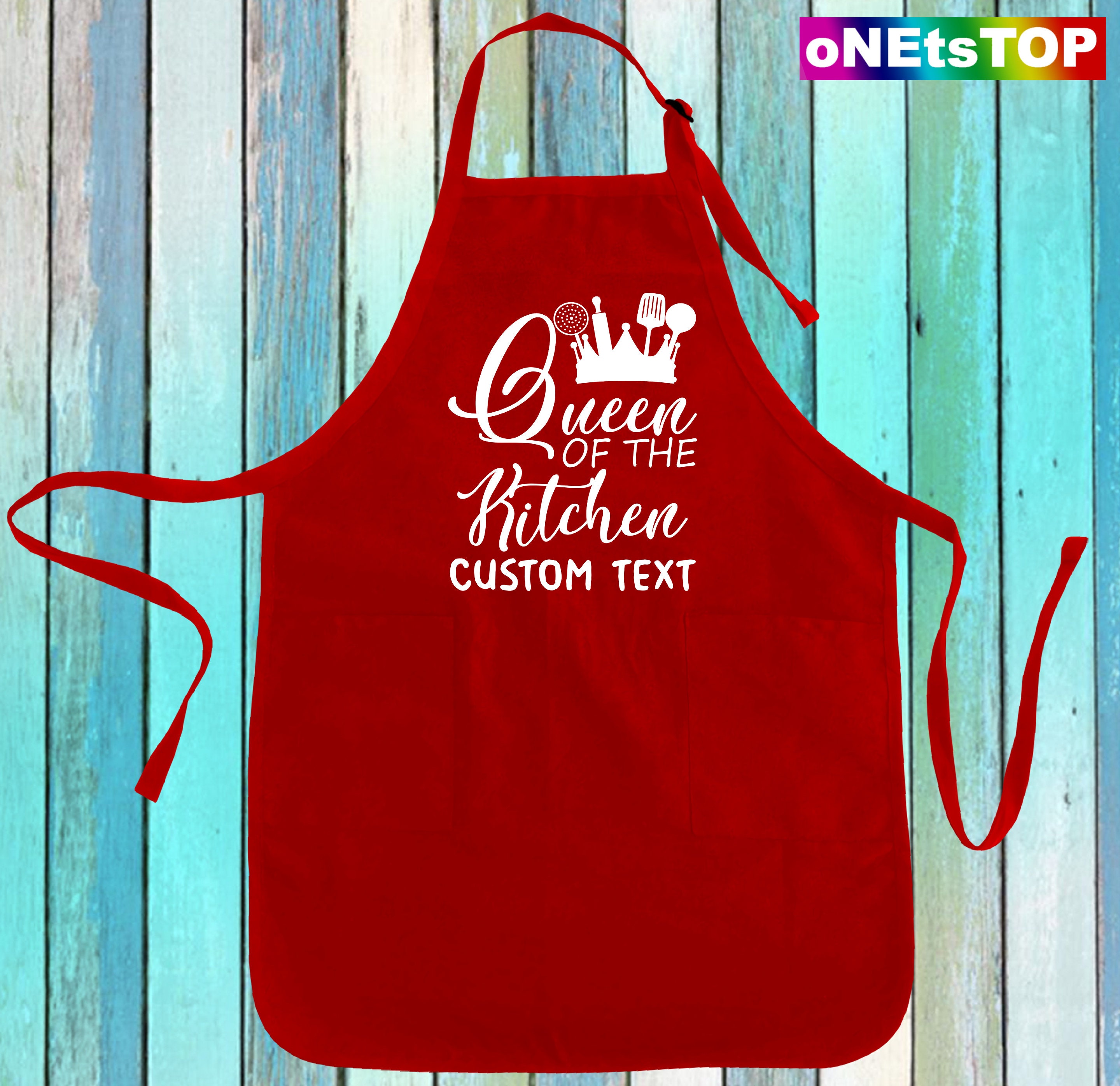 Personalized Queen Apron Queen of the Kitchen Funny Apron W/ Etsy