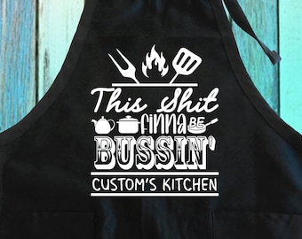 Delantal de cocina personalizado y divertido: regalo de chef personalizado