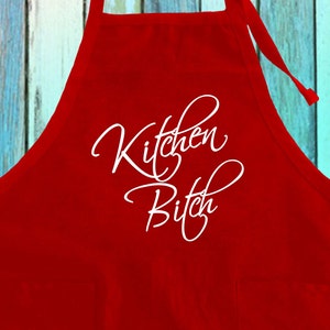 Kitchen Lady Funny Saying Delantal con bolsillos / This Is The Kitchen Lady Funny Mom&#39;s Gift Delantal con bolsillos / Funny Queen Of The Kitchen Gifts