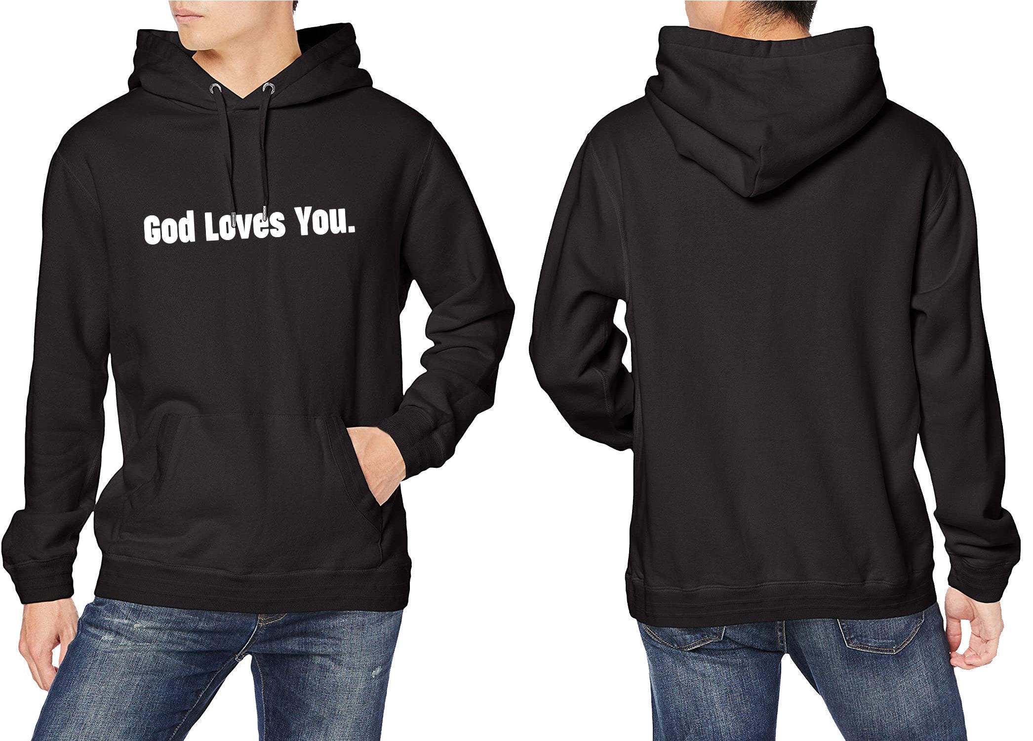 God Loves You Workout Pullover Hoodie Jesus Loves You Hoodie Etsy