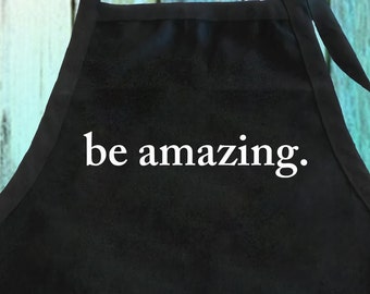 Delantal de cocina / Mezcla de algodón ajustable
